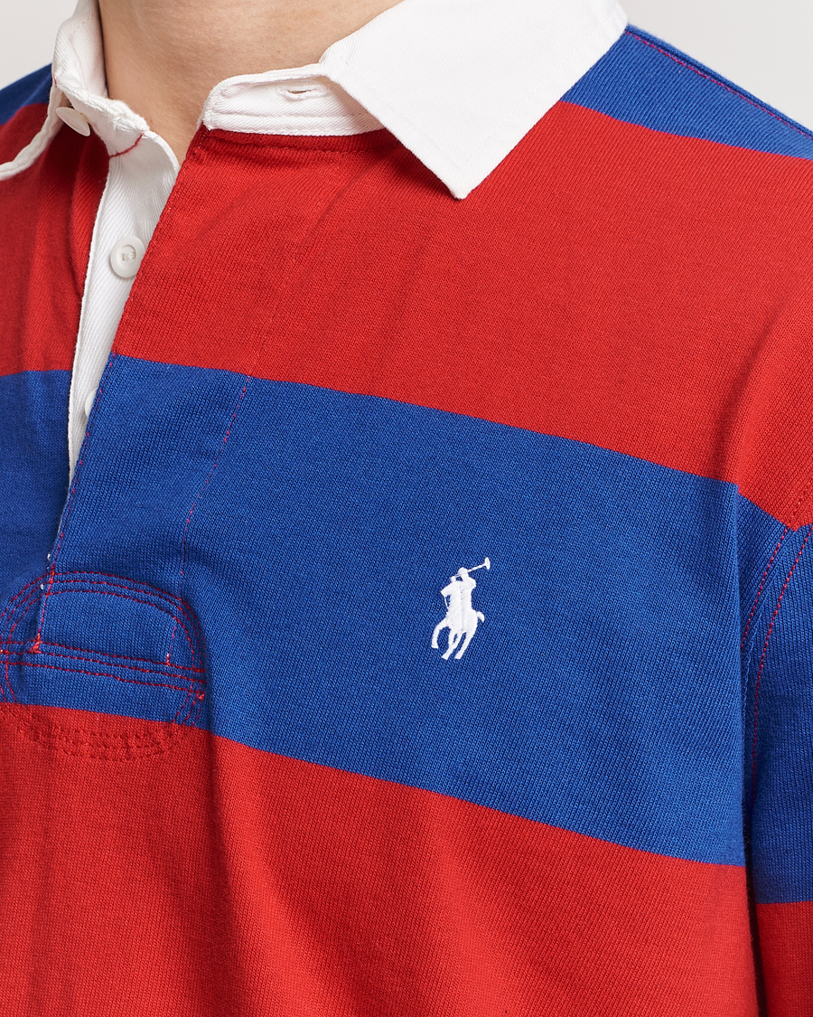 Hombres | Jerséis y prendas de punto | Polo Ralph Lauren | Jersey Striped Rugger Red/Rugby Royal