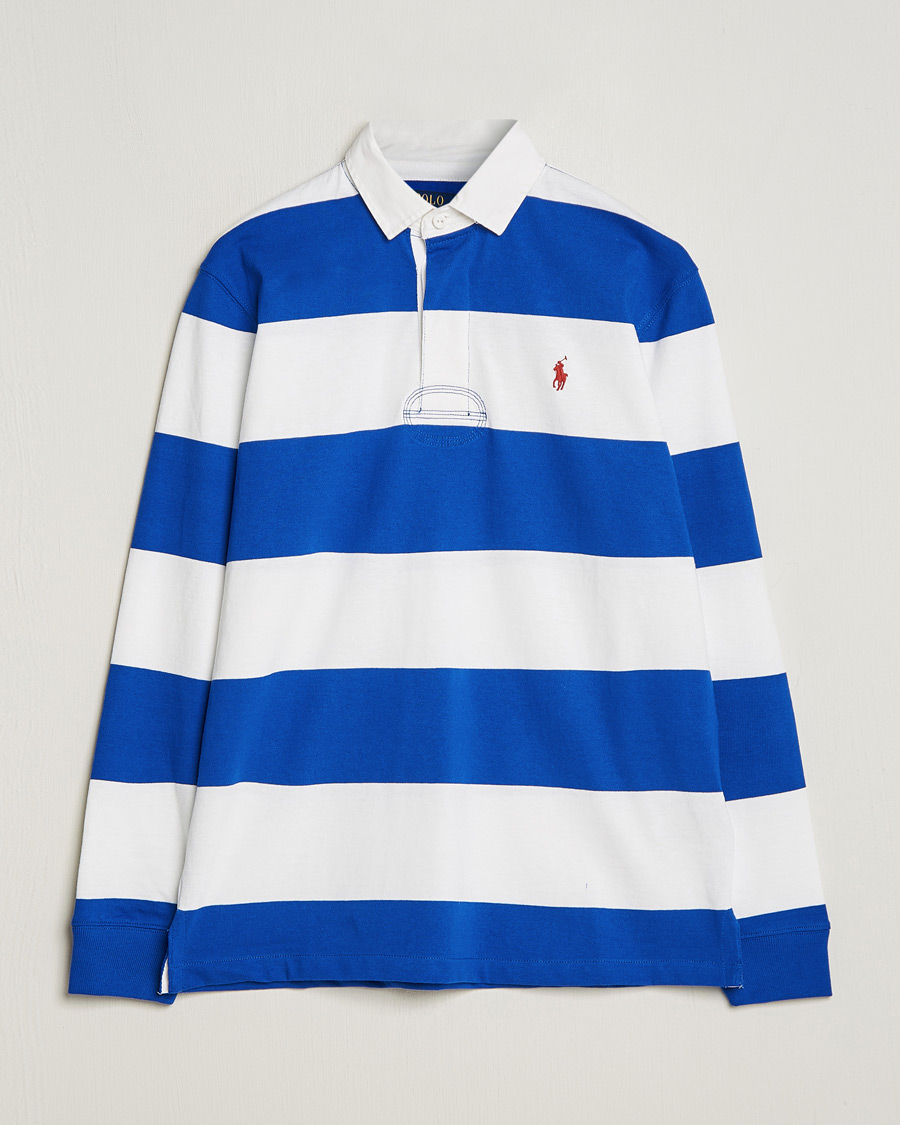 Hombres | Jerséis y prendas de punto | Polo Ralph Lauren | Jersey Striped Rugger Cruise Royal/White