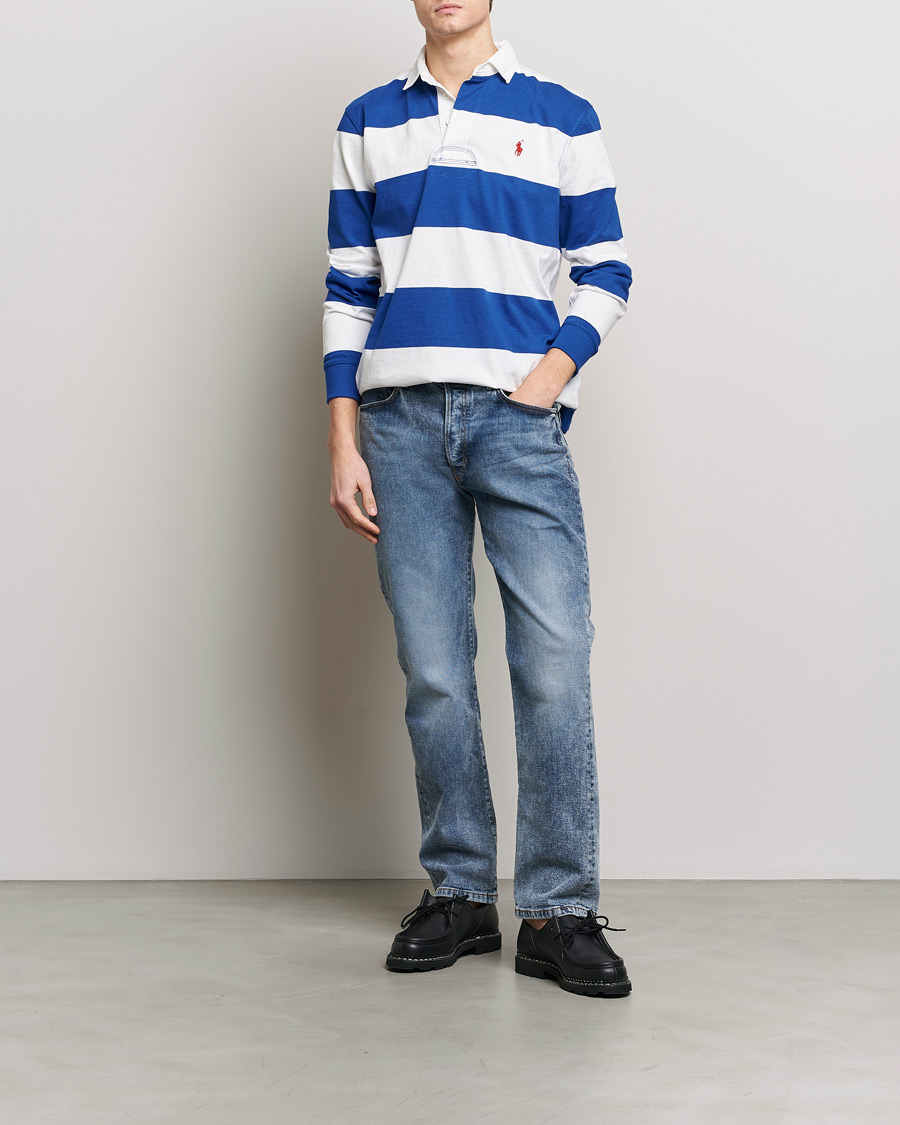 Hombres | Jerséis y prendas de punto | Polo Ralph Lauren | Jersey Striped Rugger Cruise Royal/White