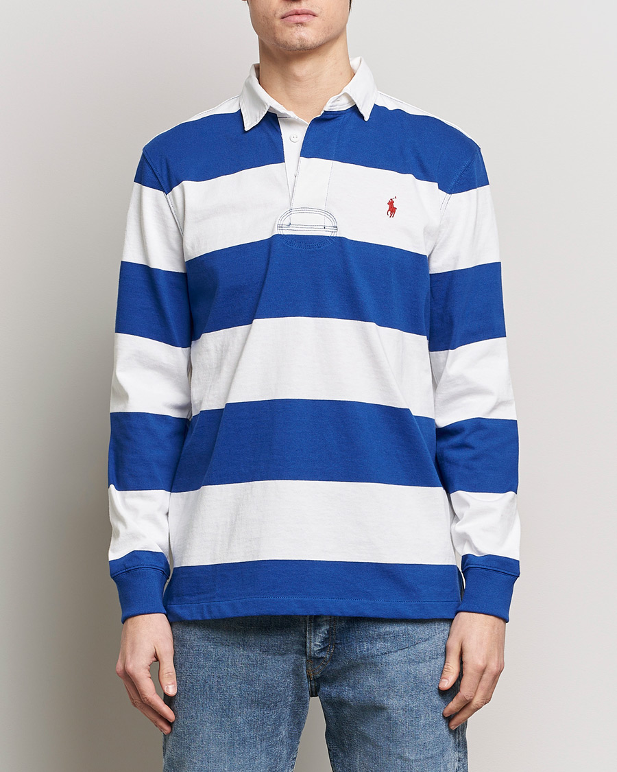 Hombres | Jerséis y prendas de punto | Polo Ralph Lauren | Jersey Striped Rugger Cruise Royal/White