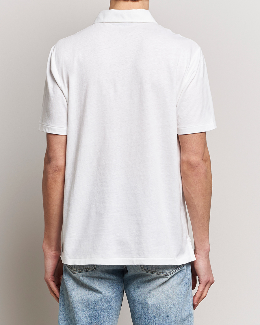 Hombres | Polos | Polo Ralph Lauren | Cotton/Linen Polo Shirt White
