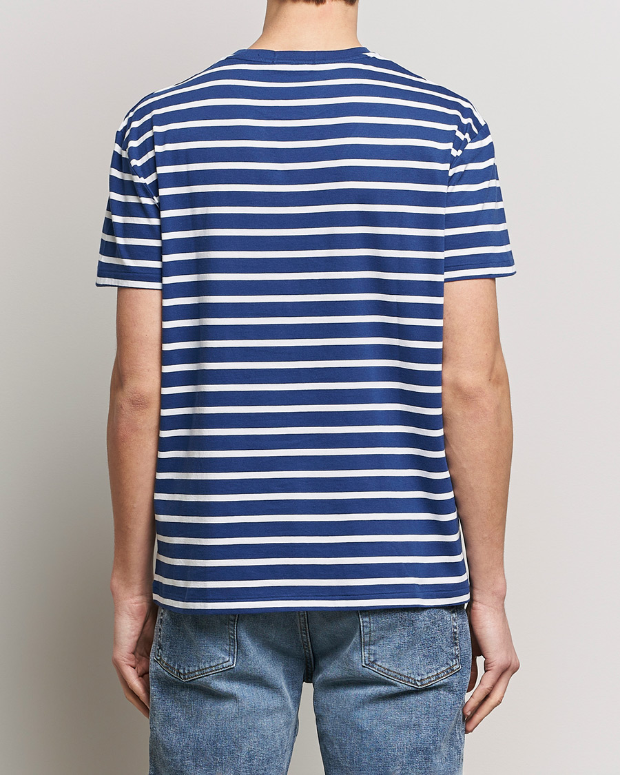 Hombres | Camisetas | Polo Ralph Lauren | Crew Neck Striped T-Shirt Beach Royal/White