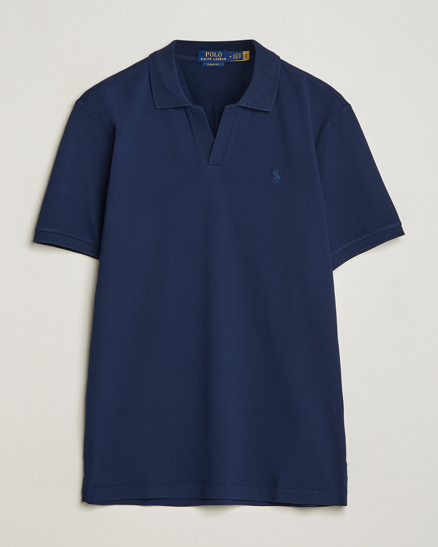 Hombres | Polos | Polo Ralph Lauren | Classic Fit Open Collar Stretch Polo Refined Navy