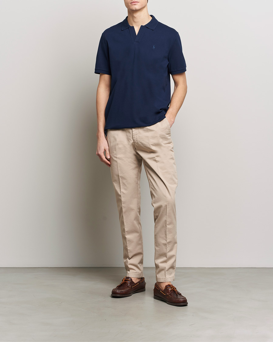Hombres | Polos | Polo Ralph Lauren | Classic Fit Open Collar Stretch Polo Refined Navy