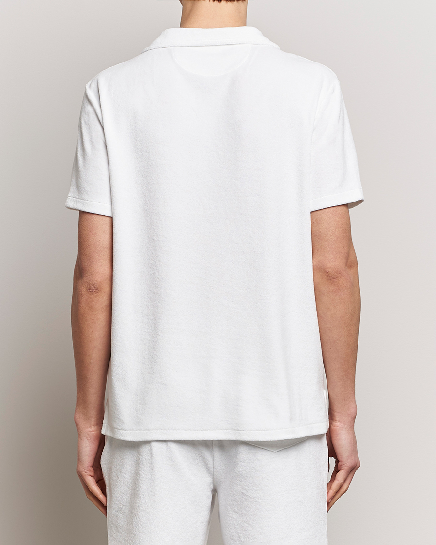 Hombres | Polos | Polo Ralph Lauren | Cotton Terry Open Collar Polo White