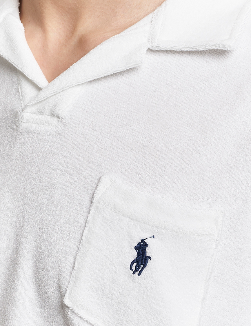 Hombres | Polos | Polo Ralph Lauren | Cotton Terry Open Collar Polo White