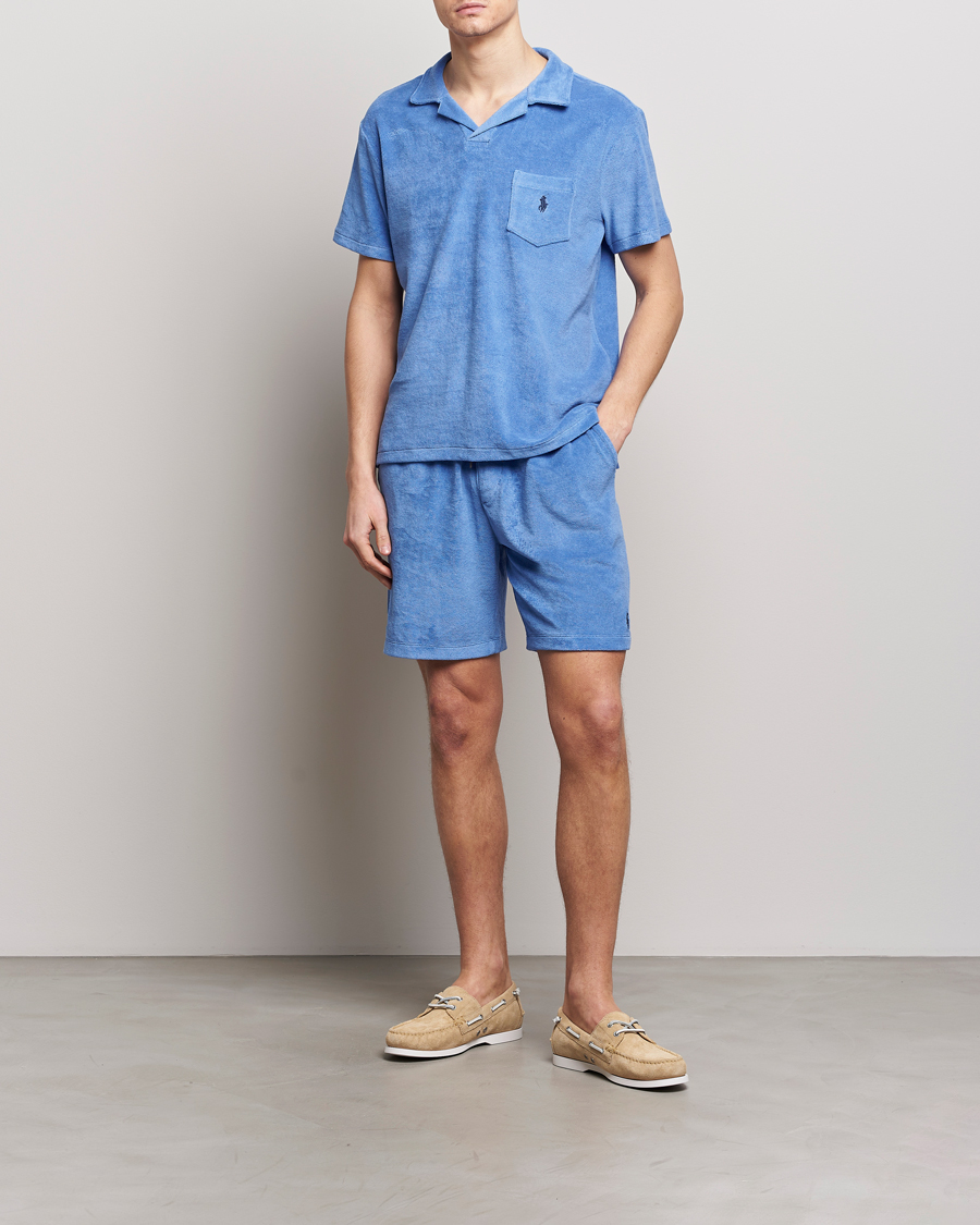 Hombres | Polos | Polo Ralph Lauren | Cotton Terry Polo Harbor Island Blue