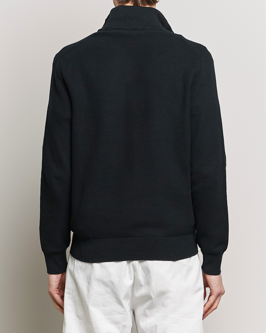 Hombres | Jerséis y prendas de punto | Polo Ralph Lauren | Textured Half Zip Polo Black