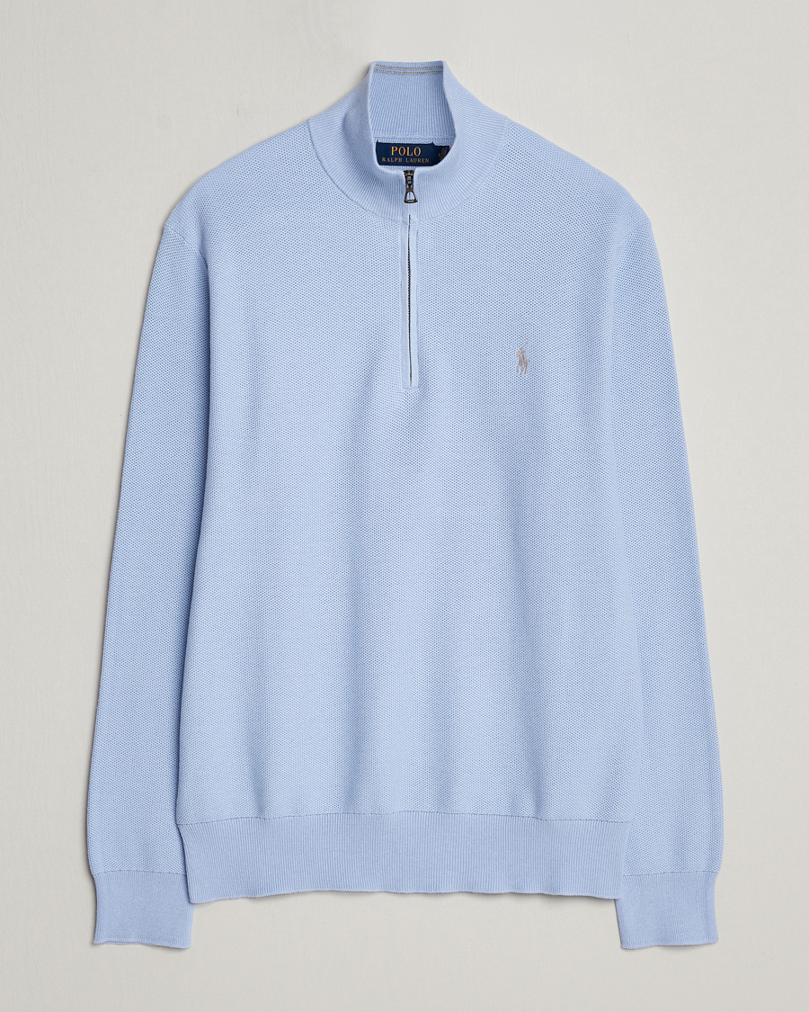 Hombres | Jerséis y prendas de punto | Polo Ralph Lauren | Textured Half-Zip Blue Hyacinth