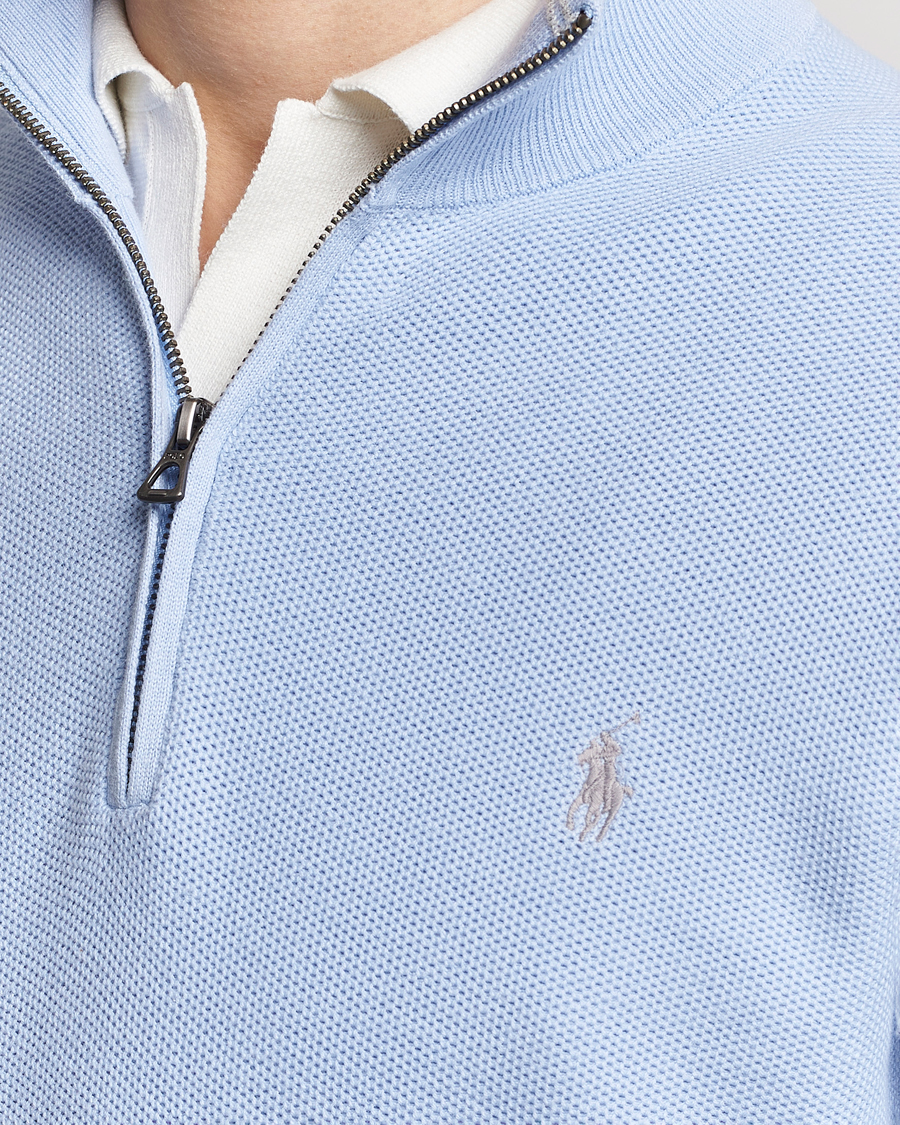 Hombres | Jerséis y prendas de punto | Polo Ralph Lauren | Textured Half-Zip Blue Hyacinth