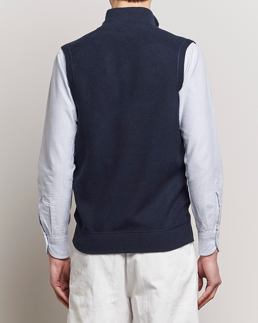 Hombres | Jerséis y prendas de punto | Polo Ralph Lauren | Cotton Full-Zip Vest Navy Heather