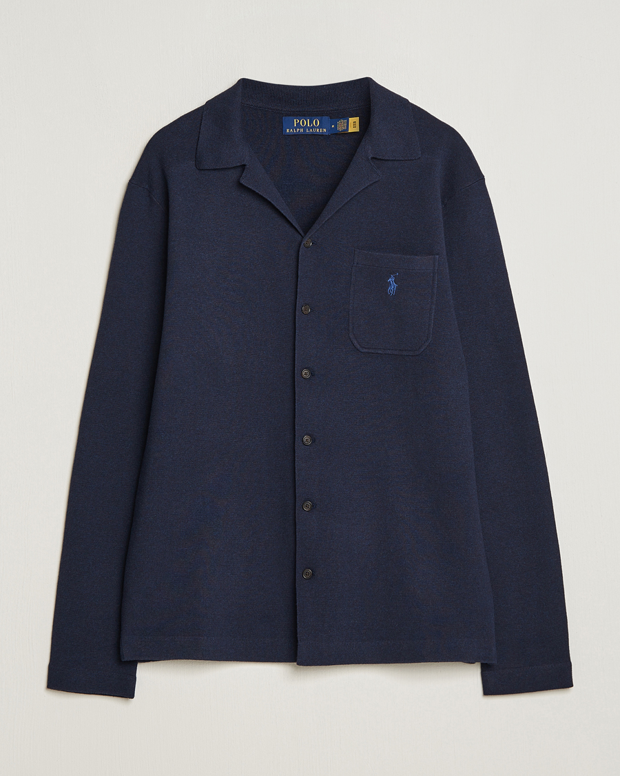 Hombres | Jerséis y prendas de punto | Polo Ralph Lauren | Cotton Knitted Cardigan Navy Heather