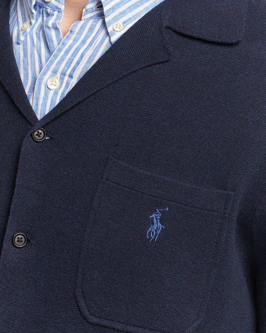 Hombres | Jerséis y prendas de punto | Polo Ralph Lauren | Cotton Knitted Cardigan Navy Heather