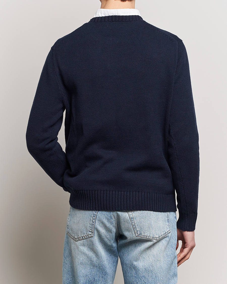 Hombres | Jerséis y prendas de punto | Polo Ralph Lauren | Knitted Bear Sweater Aviator Navy