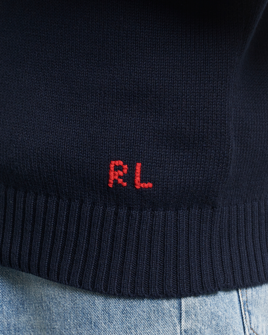 Hombres | Jerséis y prendas de punto | Polo Ralph Lauren | Knitted Bear Sweater Aviator Navy
