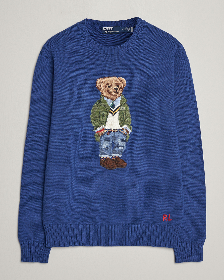 Hombres | Jerséis y prendas de punto | Polo Ralph Lauren | Knitted Bear Sweater Beach Royal
