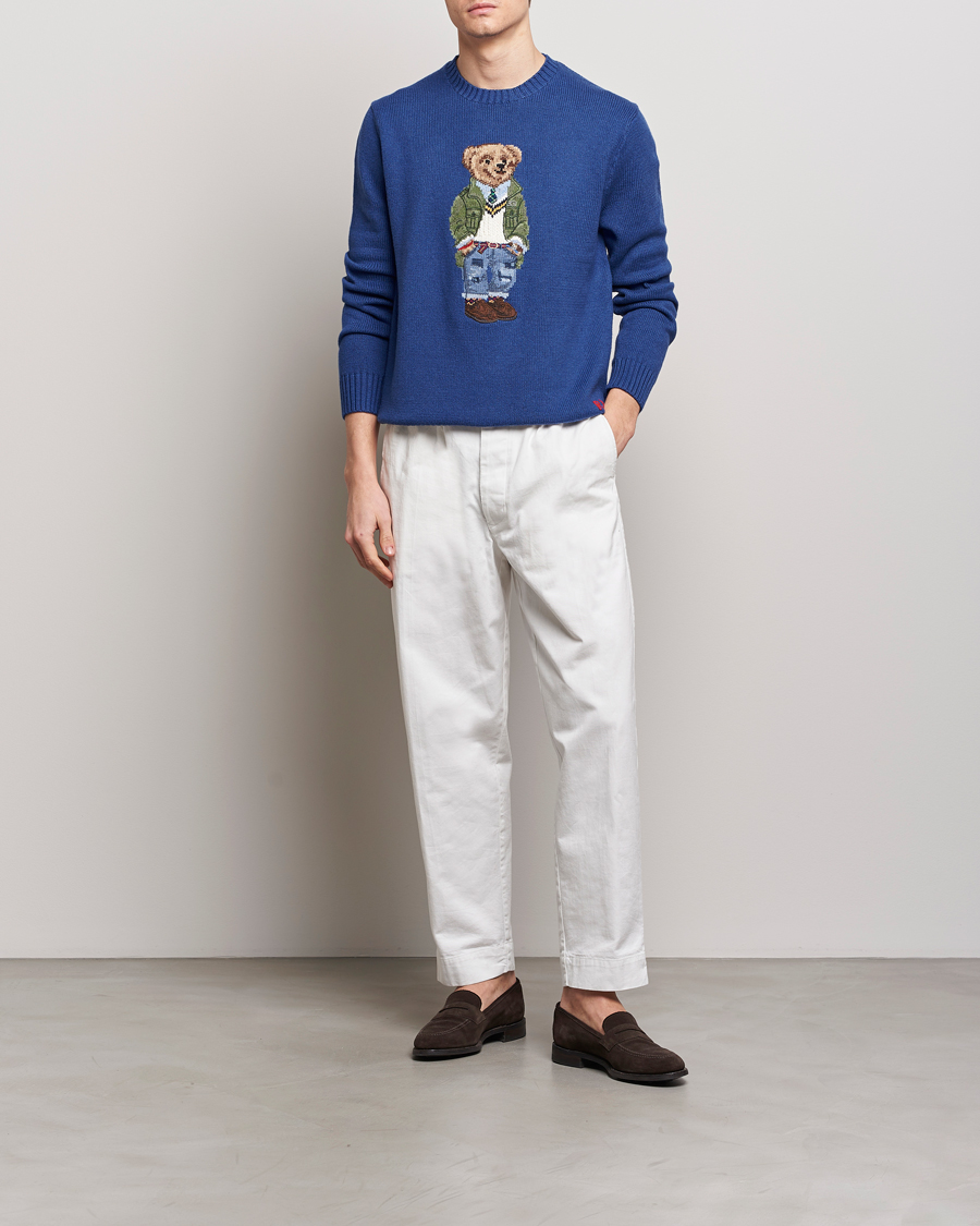 Hombres | Jerséis y prendas de punto | Polo Ralph Lauren | Knitted Bear Sweater Beach Royal