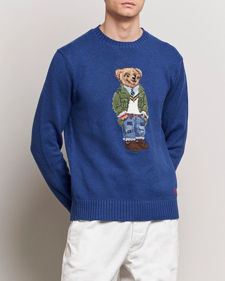 Hombres | Jerseys de punto | Polo Ralph Lauren | Knitted Bear Sweater Beach Royal