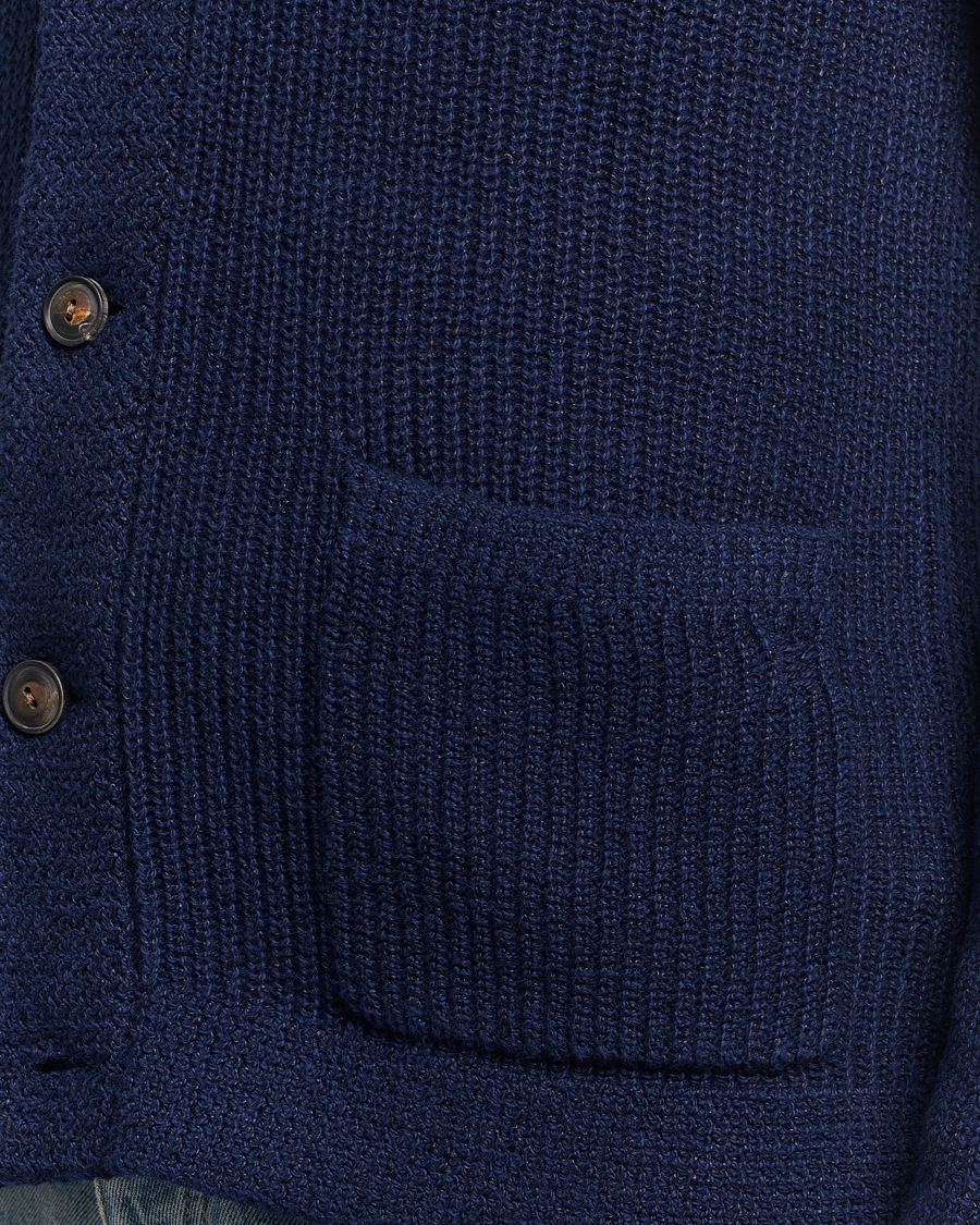 Hombres | Jerséis y prendas de punto | Polo Ralph Lauren | Cotton/Linen Shawl Collar Cardigan Bright Navy