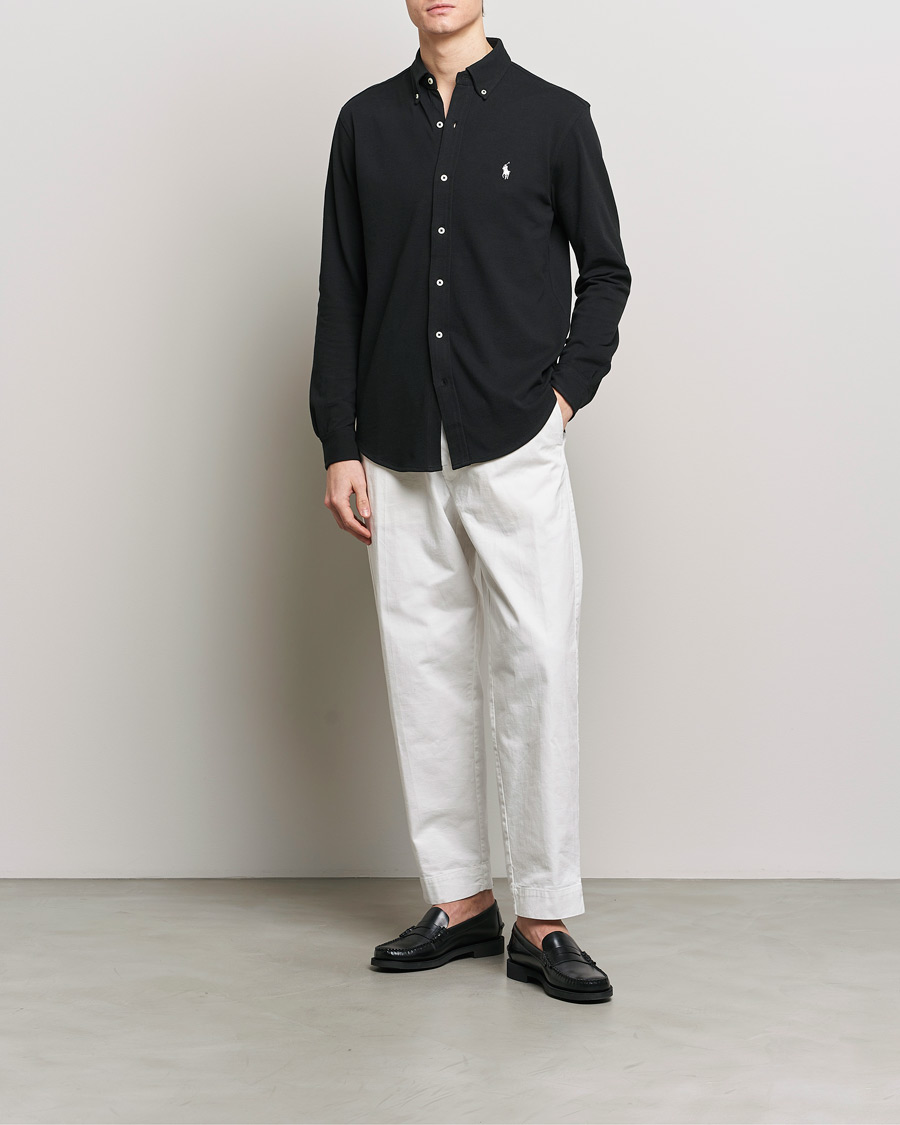 Hombres | Camisas | Polo Ralph Lauren | Featherweight Mesh Shirt Polo Black