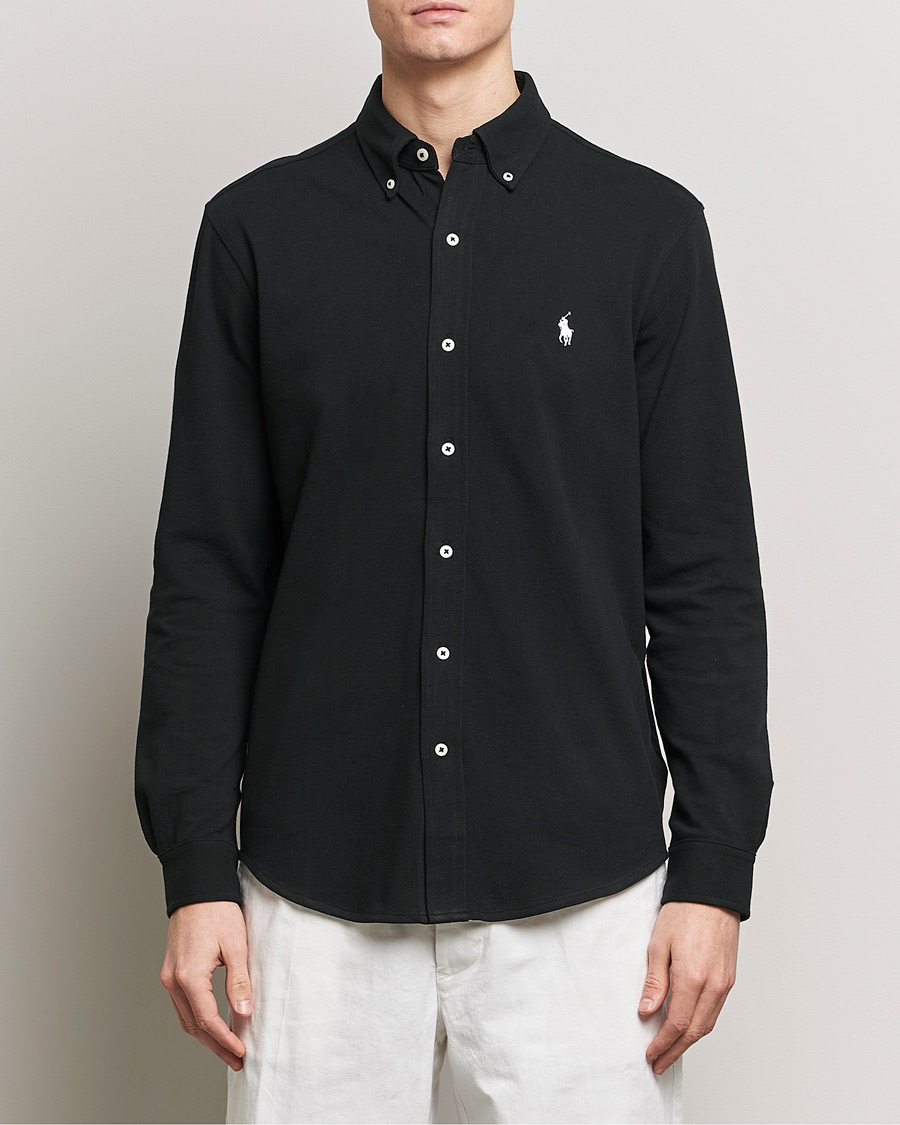 Hombres | Camisas | Polo Ralph Lauren | Featherweight Mesh Shirt Polo Black