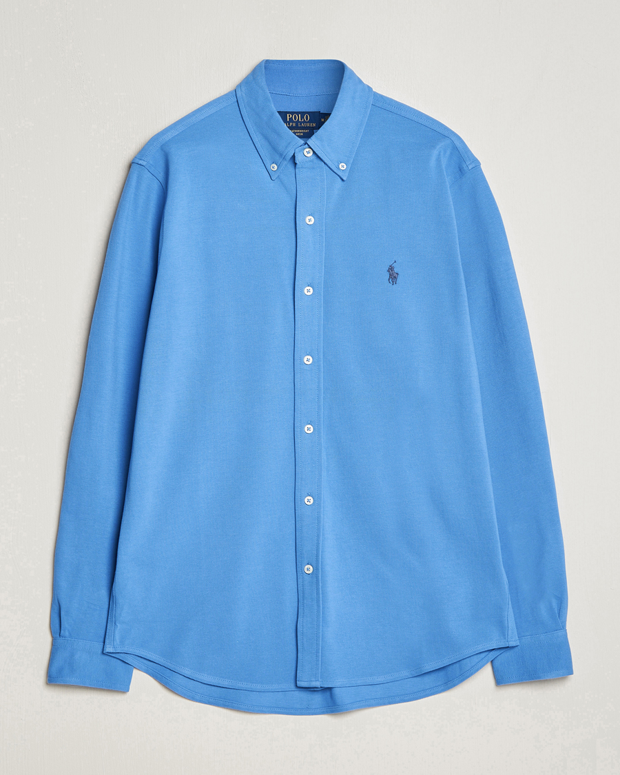 Hombres | Camisas | Polo Ralph Lauren | Featherweight Mesh Shirt New England Blue