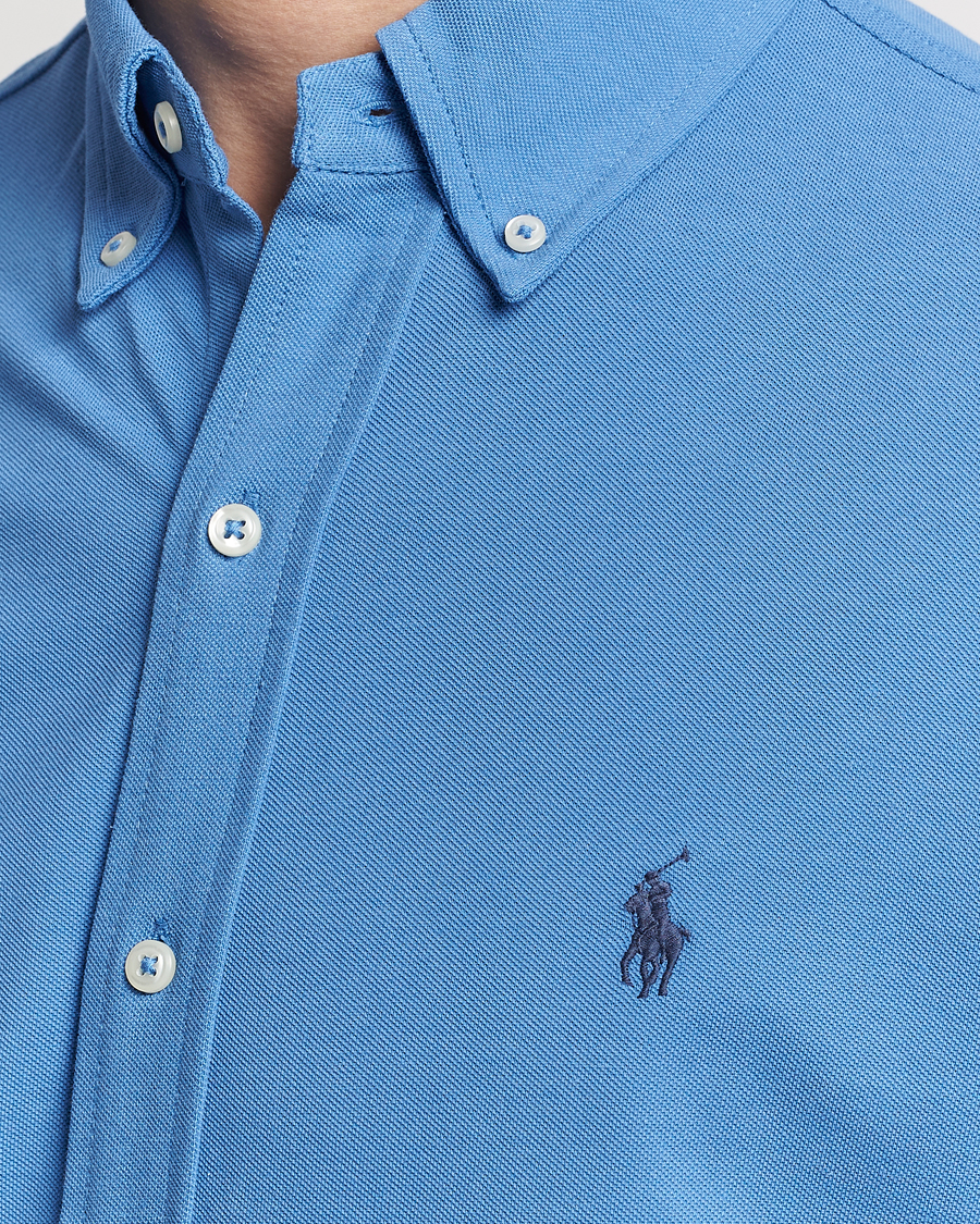 Hombres | Camisas | Polo Ralph Lauren | Featherweight Mesh Shirt New England Blue