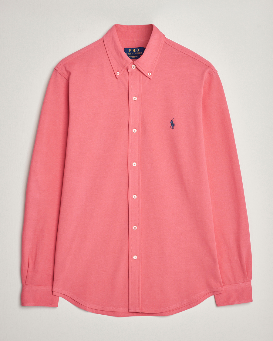 Hombres | Camisas | Polo Ralph Lauren | Featherweight Mesh Shirt Pale Red