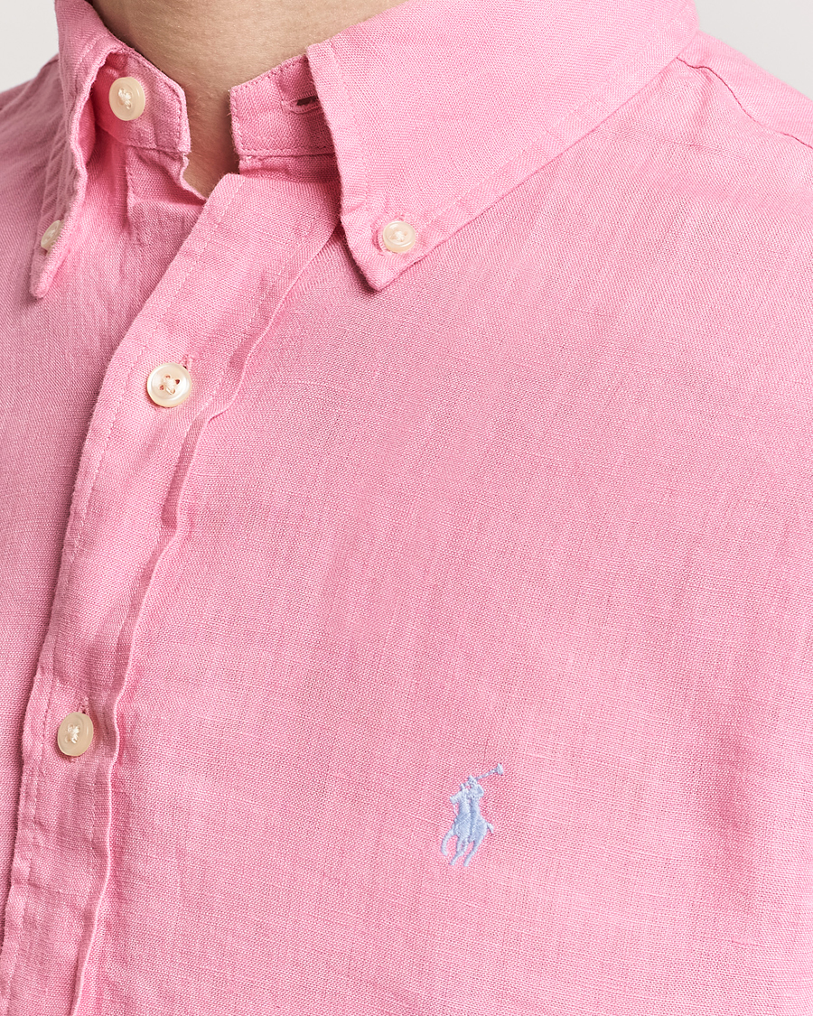 Hombres | Camisas | Polo Ralph Lauren | Custom Fit Linen Button Down Florida Pink