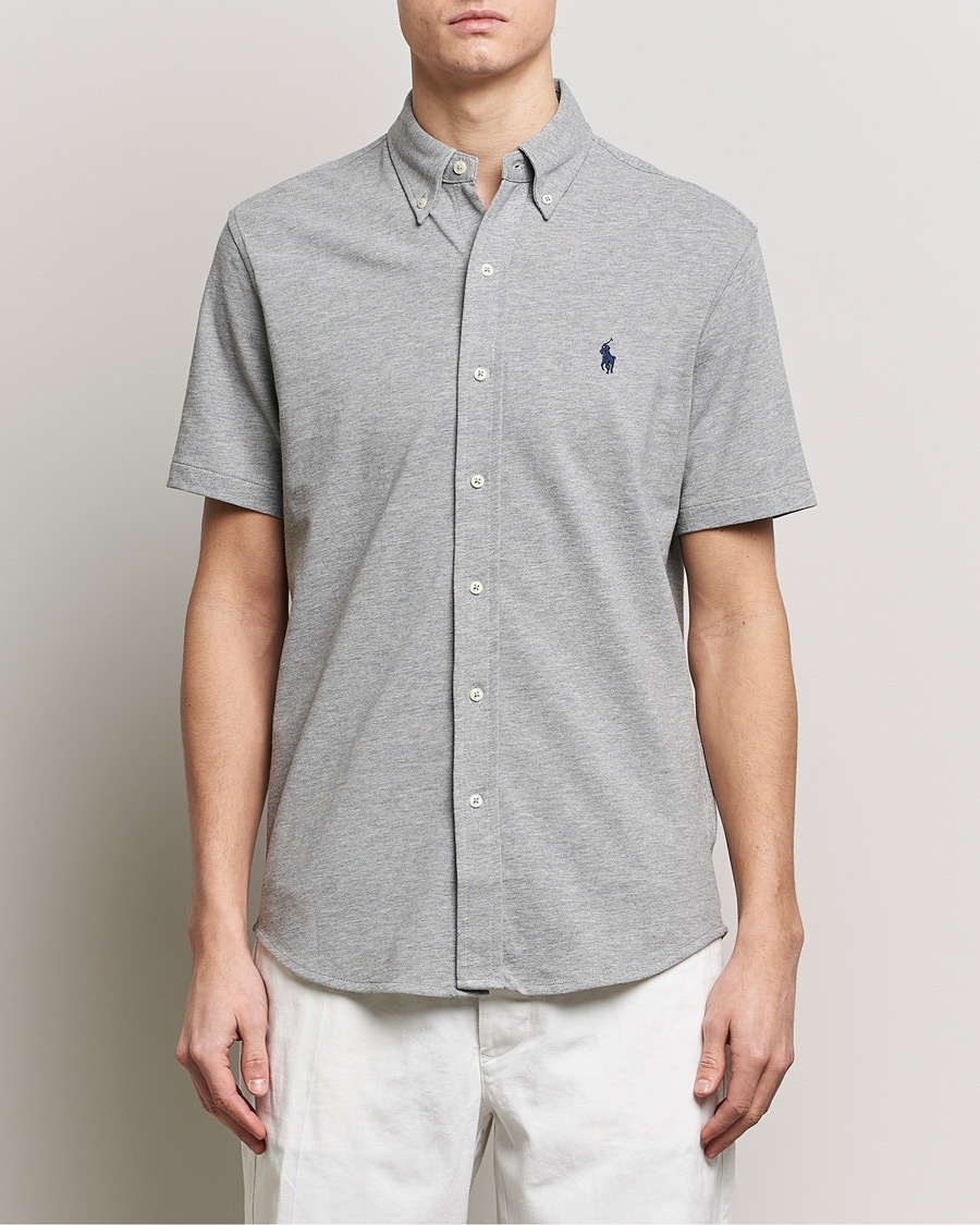 Hombres | Camisas | Polo Ralph Lauren | Featherweight Mesh Short Sleeve Shirt Andover Heather