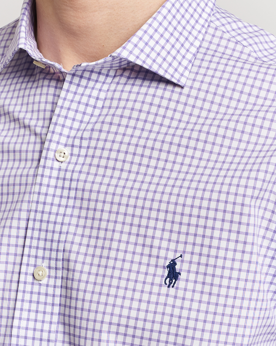 Hombres | Camisas | Polo Ralph Lauren | Custom Fit Poplin Shirt Purple/White