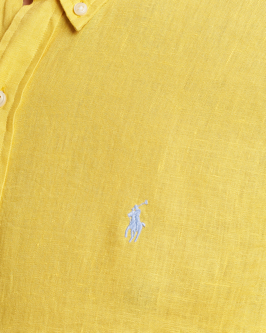 Hombres | Camisas | Polo Ralph Lauren | Slim Fit Linen Button Down Shirt Sunfish Yellow