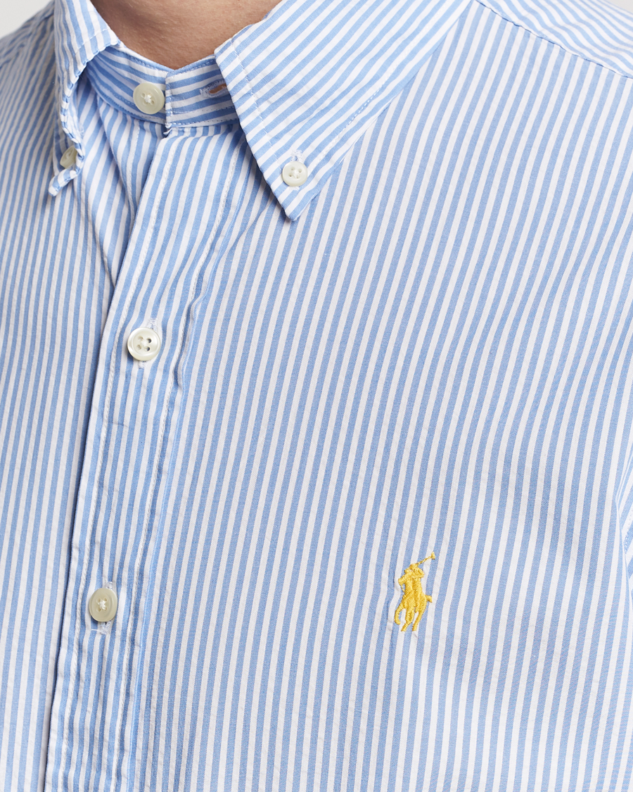 Hombres | Camisas | Polo Ralph Lauren | Seersucker Short Sleeve Striped Shirt Blue/White