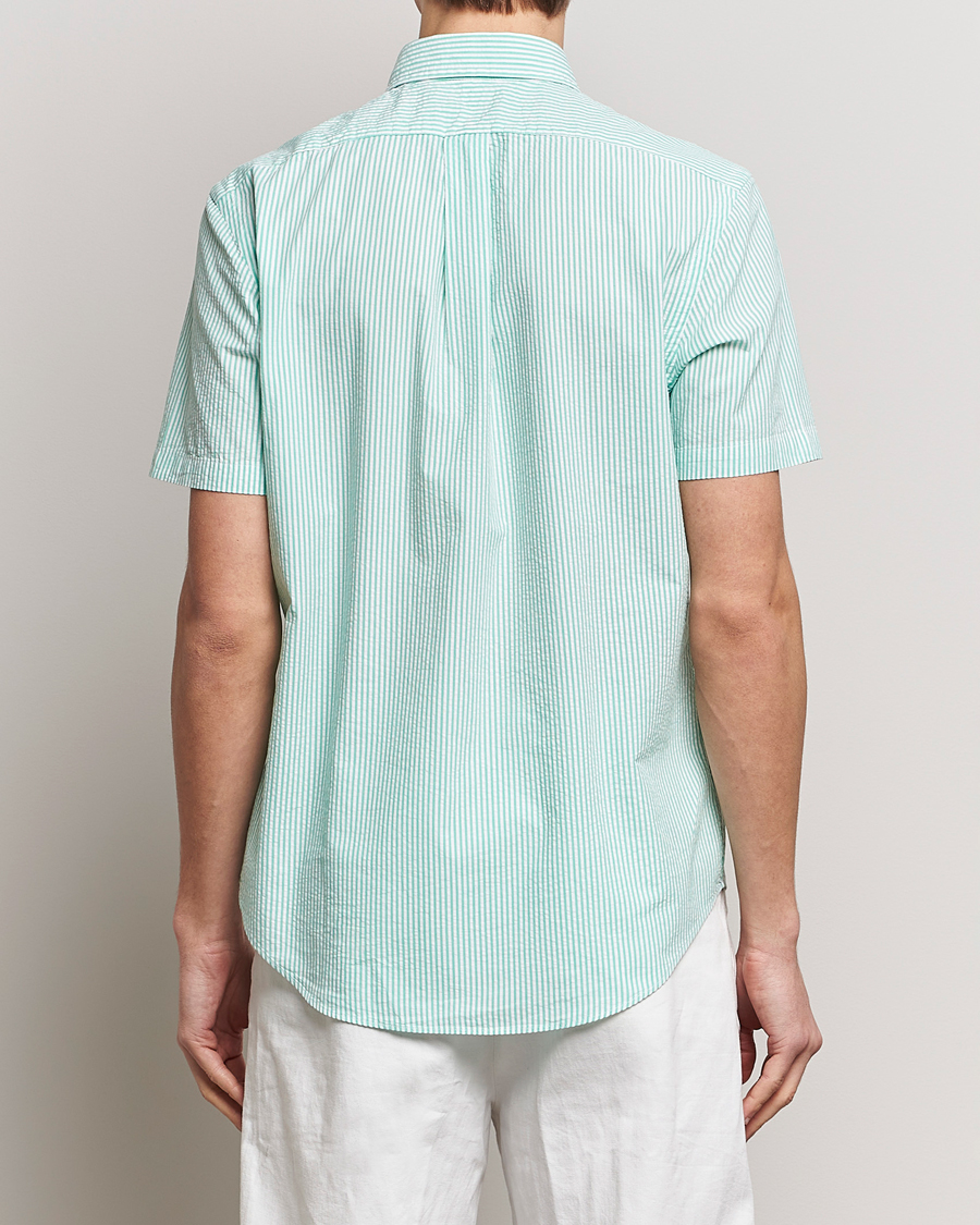 Hombres | Camisas | Polo Ralph Lauren | Seersucker Short Sleeve Striped Shirt Green/White