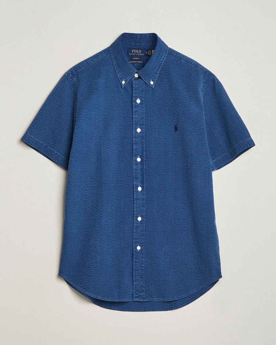 Hombres | Camisas | Polo Ralph Lauren | Seersucker Short Sleeve Shirt Dark Indigo