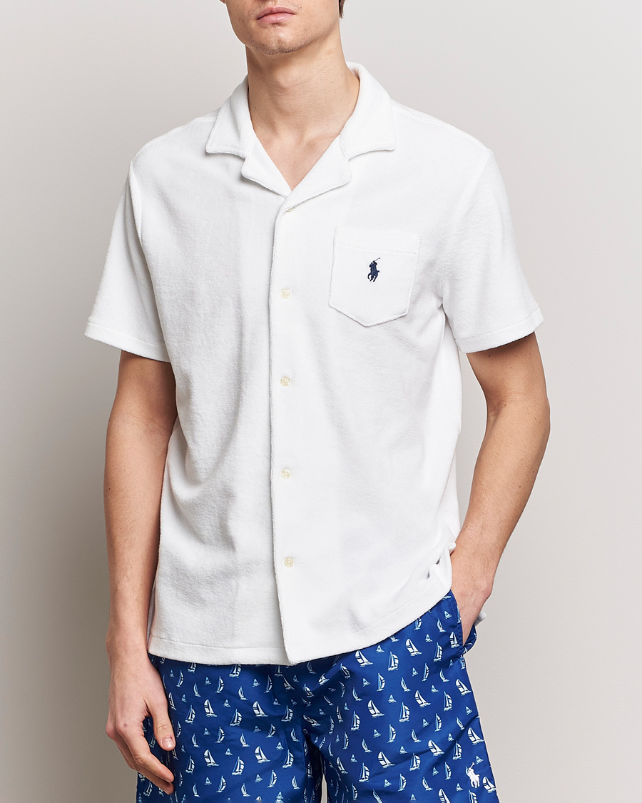 Hombres | Camisas | Polo Ralph Lauren | Cotton Terry Short Sleeve Shirt White