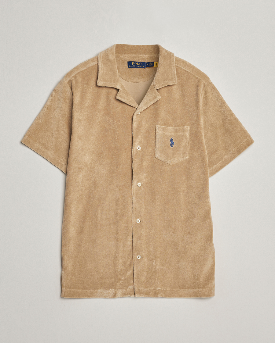 Hombres | Camisas | Polo Ralph Lauren | Cotton Terry Short Sleeve Shirt Coastal Beige