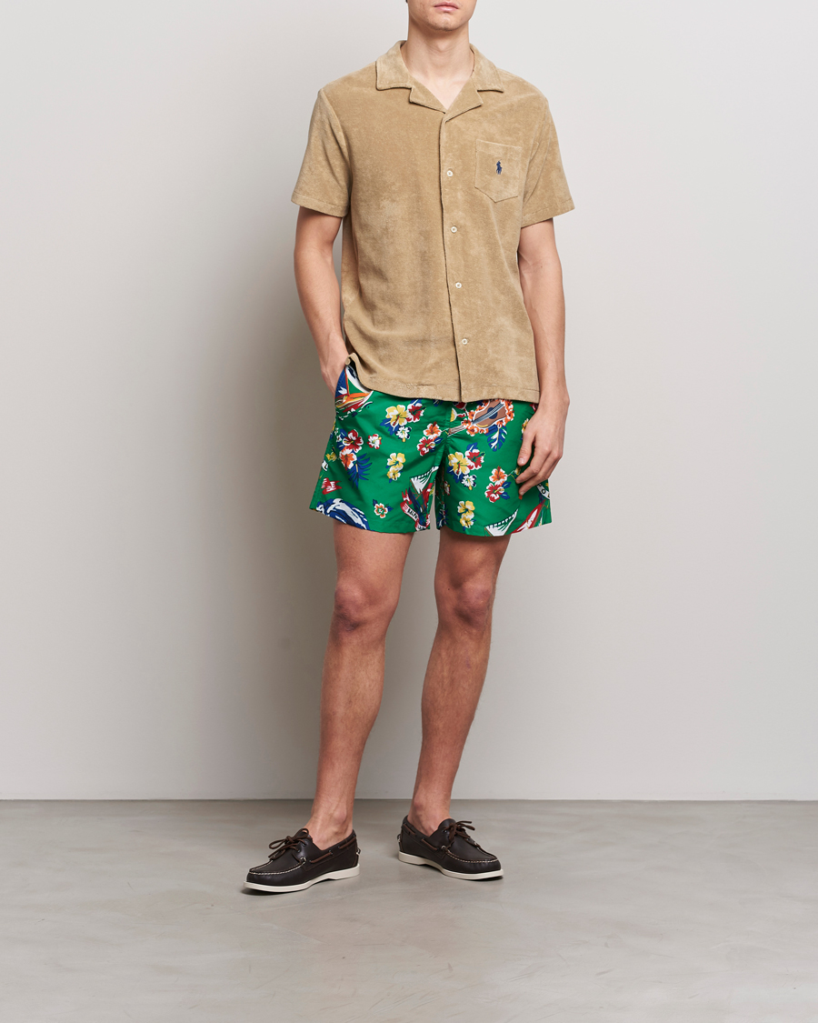 Hombres | Camisas | Polo Ralph Lauren | Cotton Terry Short Sleeve Shirt Coastal Beige