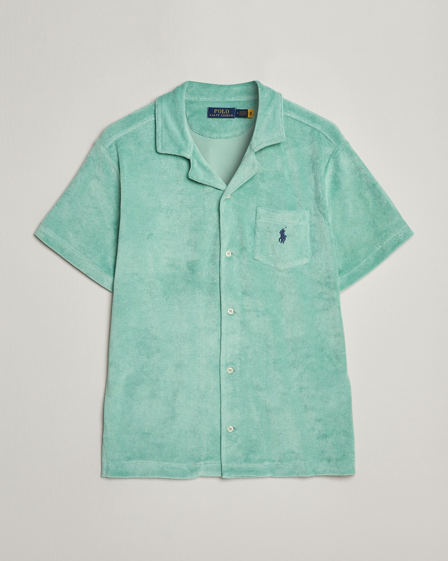 Hombres | Camisas | Polo Ralph Lauren | Cotton Terry Short Sleeve Shirt Celadon