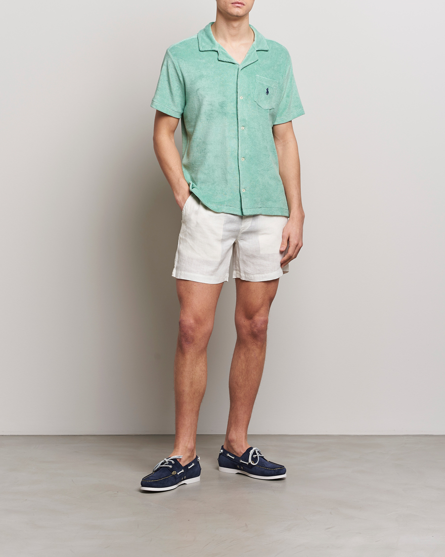 Hombres | Camisas | Polo Ralph Lauren | Cotton Terry Short Sleeve Shirt Celadon