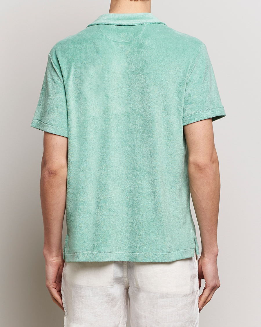 Hombres | Camisas | Polo Ralph Lauren | Cotton Terry Short Sleeve Shirt Celadon