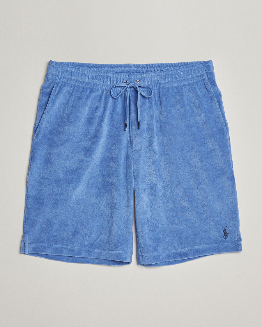 Hombres | Pantalones cortos | Polo Ralph Lauren | Cotton Terry Drawstring Shorts Harbour Island Blue
