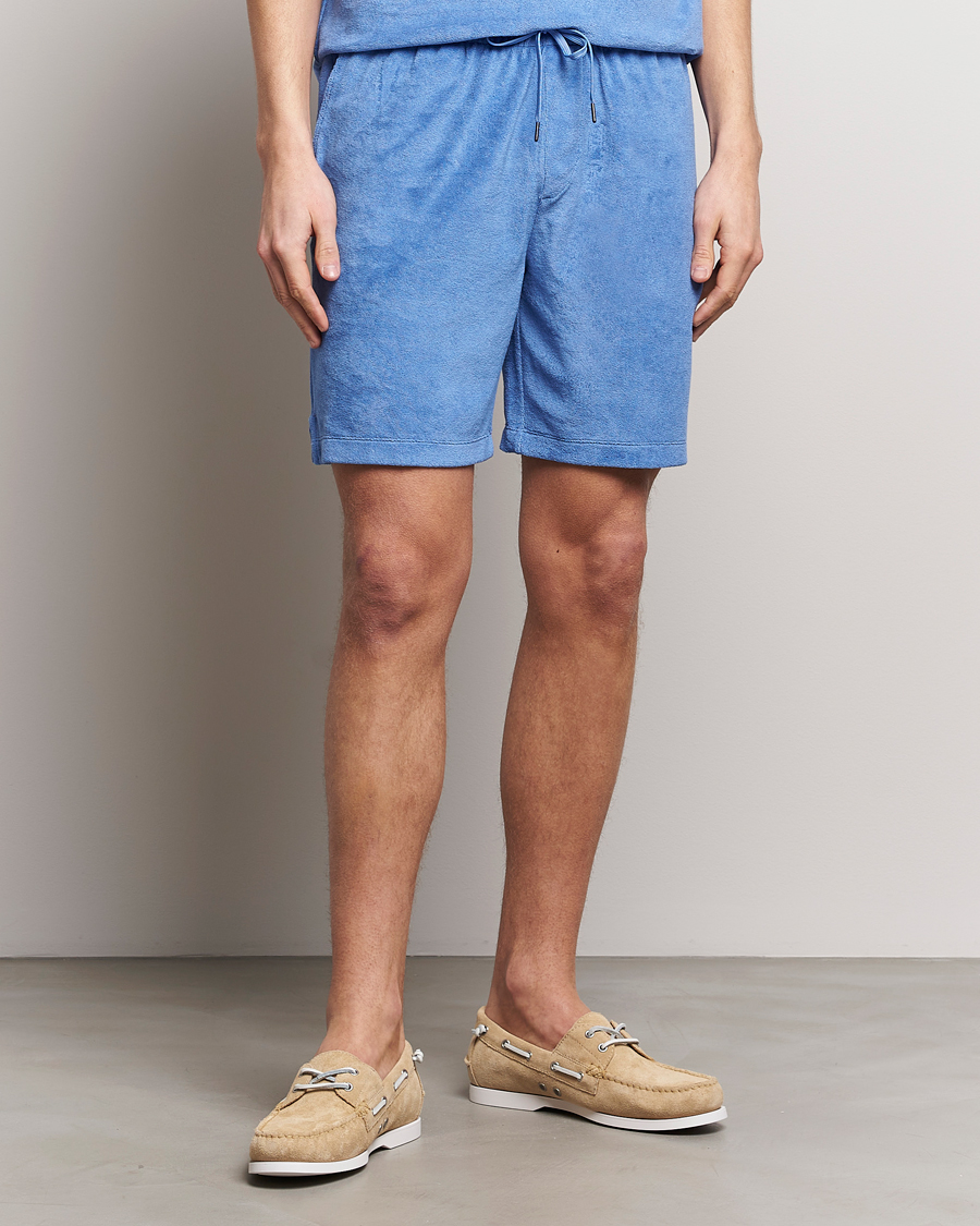 Hombres | Pantalones cortos | Polo Ralph Lauren | Cotton Terry Drawstring Shorts Harbor Island Blue