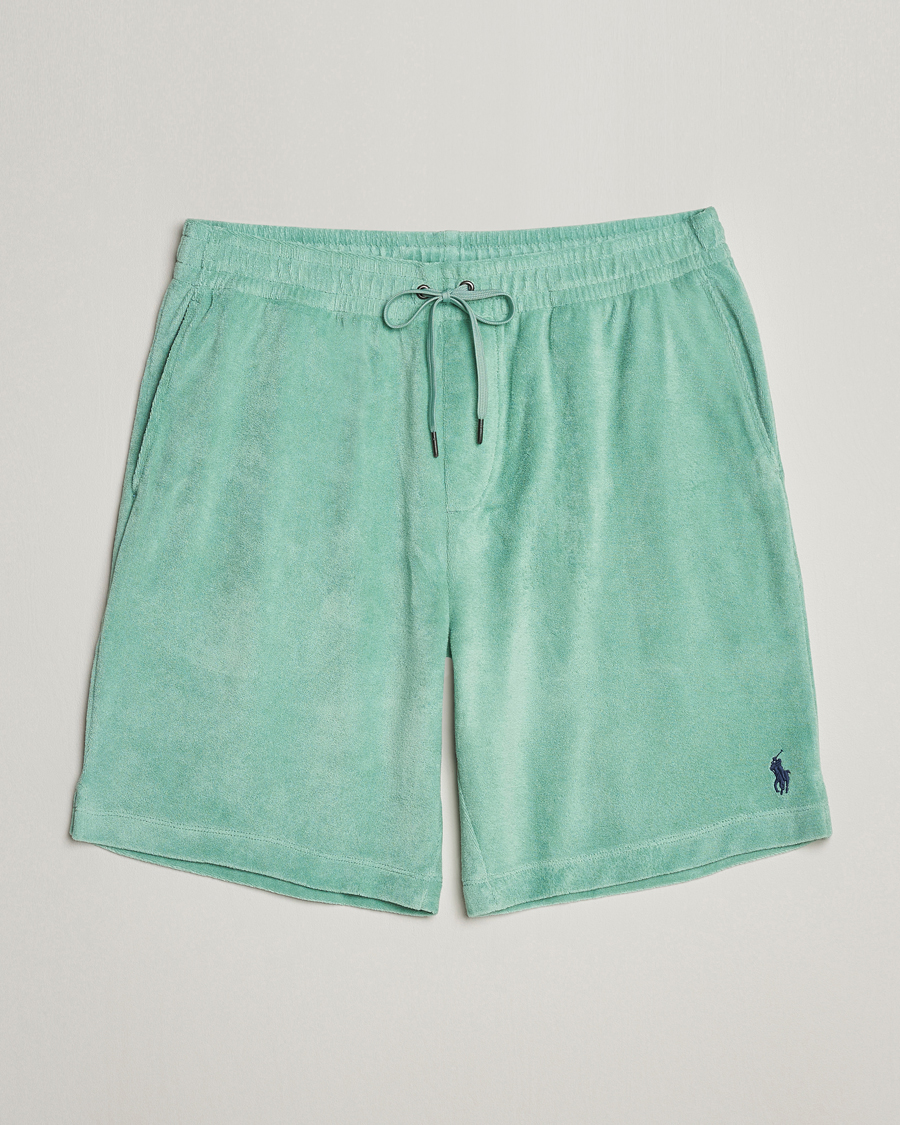 Hombres | Pantalones cortos | Polo Ralph Lauren | Cotton Terry Drawstring Shorts Celadon