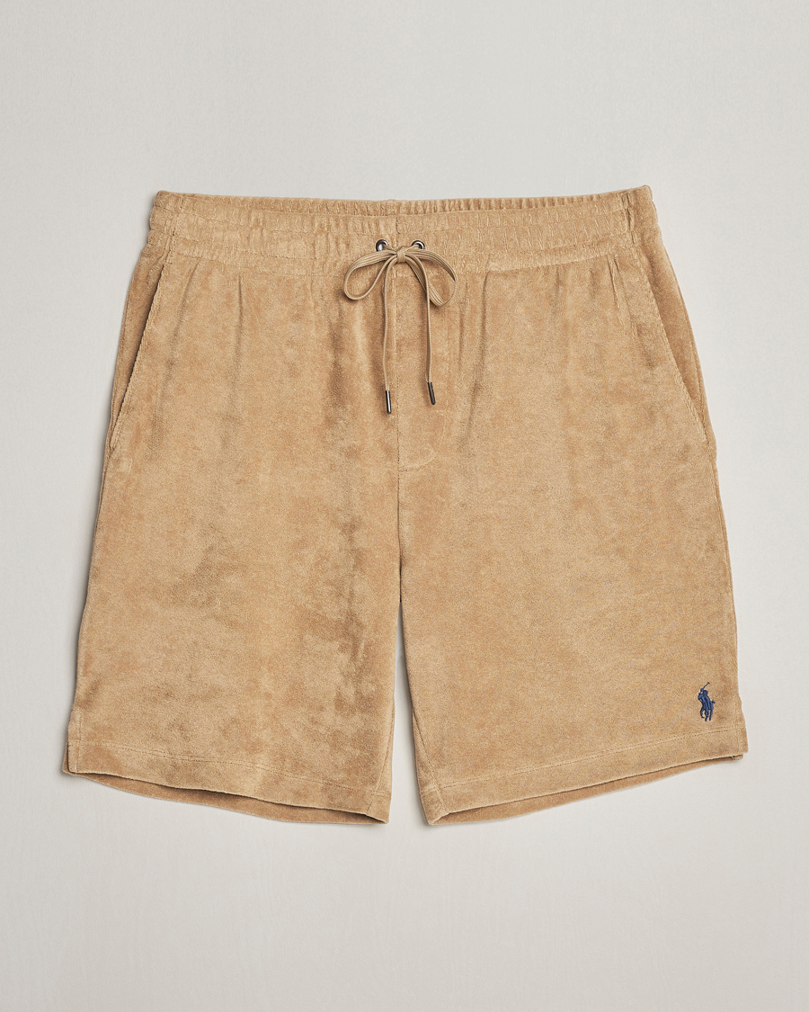 Hombres | Pantalones cortos | Polo Ralph Lauren | Cotton Terry Drawstring Shorts Coastal Beige