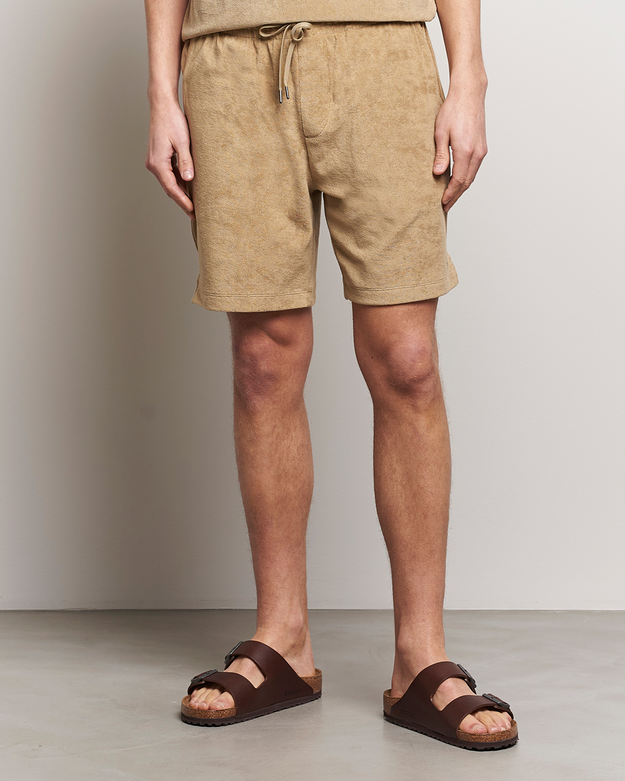 Hombres |  | Polo Ralph Lauren | Cotton Terry Drawstring Shorts Coastal Beige