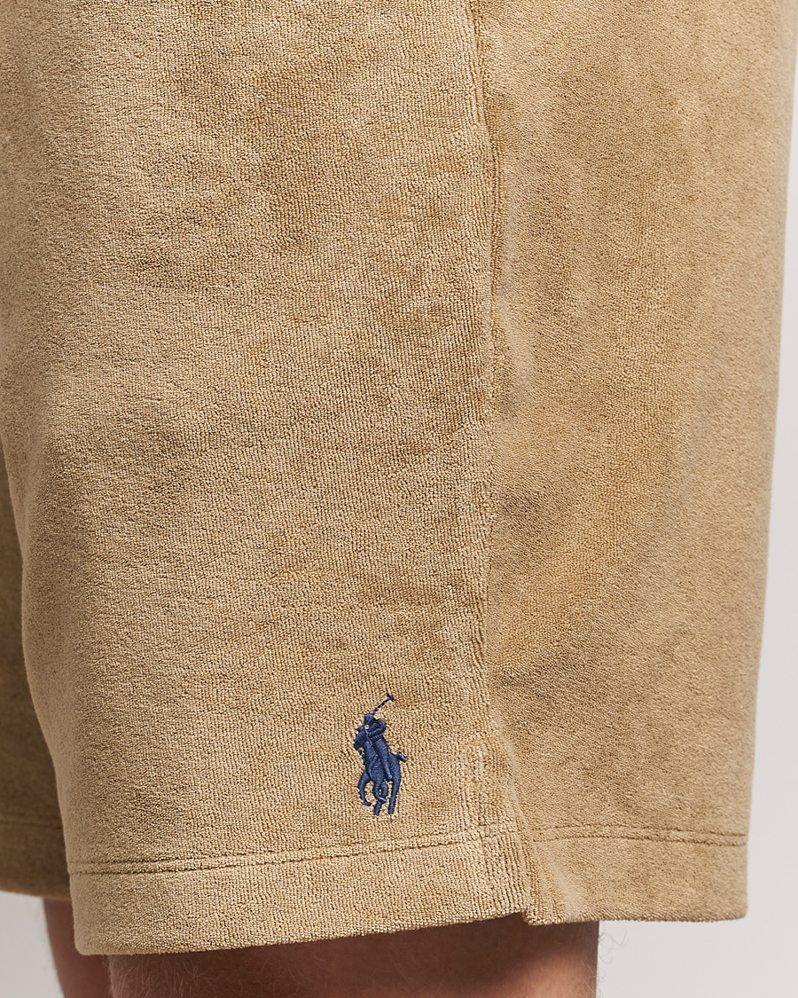 Hombres | Pantalones cortos | Polo Ralph Lauren | Cotton Terry Drawstring Shorts Coastal Beige