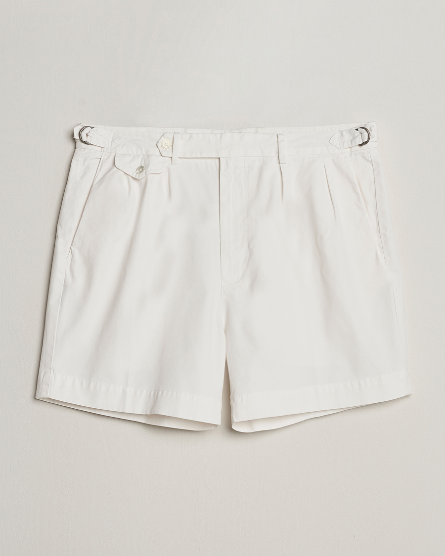 Hombres | Pantalones cortos | Polo Ralph Lauren | Pleated Featherweight Twill Shorts Deckwash White