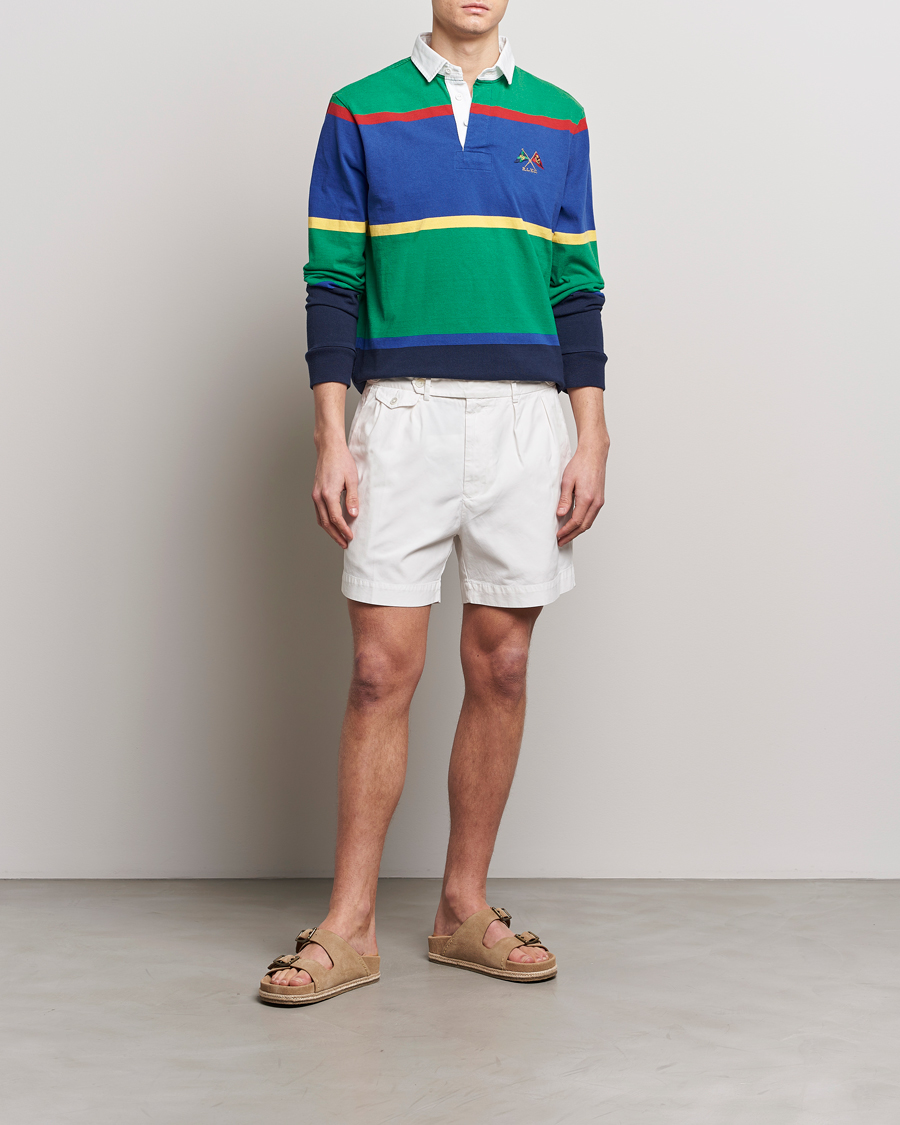 Hombres | Pantalones cortos | Polo Ralph Lauren | Pleated Featherweight Twill Shorts Deckwash White