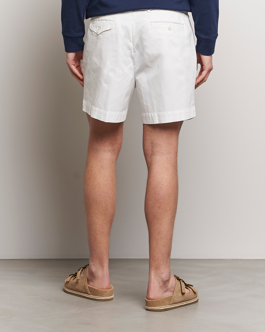 Hombres | Pantalones cortos | Polo Ralph Lauren | Pleated Featherweight Twill Shorts Deckwash White